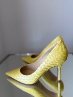 New Jimmy Choo Anouk Pearlised Leather Pumps 40